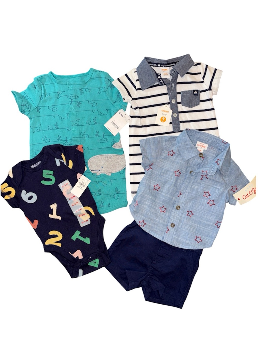 Bundle lot of newborn baby boy 0-3 months outfits